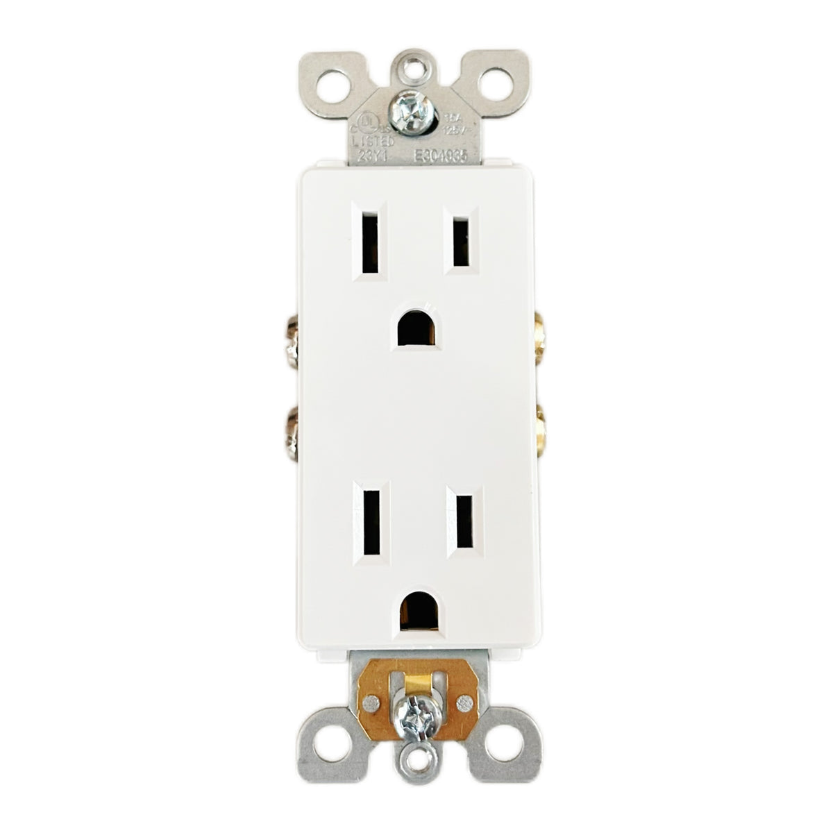 UL Listed | 15A-125V Deco Duplex Receptacle