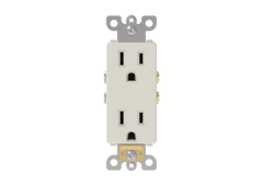 Decorator Duplex Receptacle Rated 15A-125V