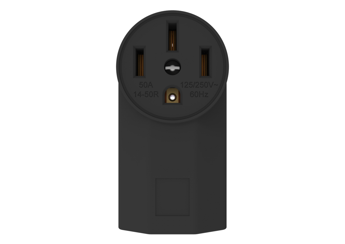 Surface Receptacle50A 125/250V  3Pole 4 Wire Black 14-50R