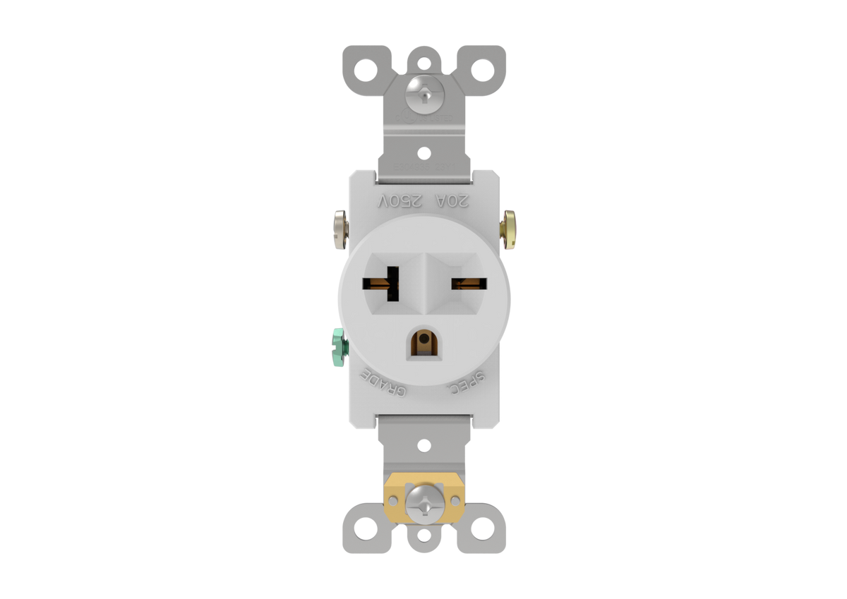 Single Receptacle Rated 20A 125/250V 6-20R