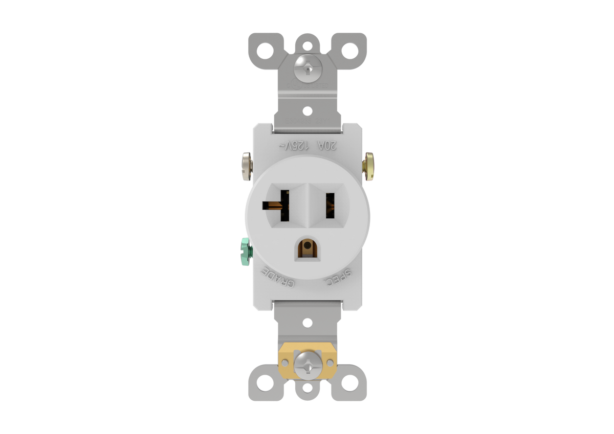 Single Receptacle Rated 20A -125V