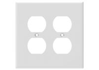 2 Gang Duplex Wall Plate Gloosy Polycarbonate