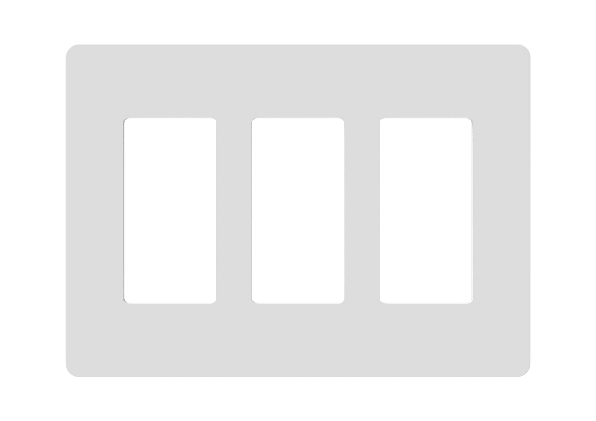 3-Gang Screwless Decorator Wall Plate 2163S