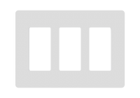 3-Gang Screwless Decorator Wall Plate 2163S