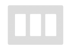 3-Gang Screwless Decorator Wall Plate 2163S