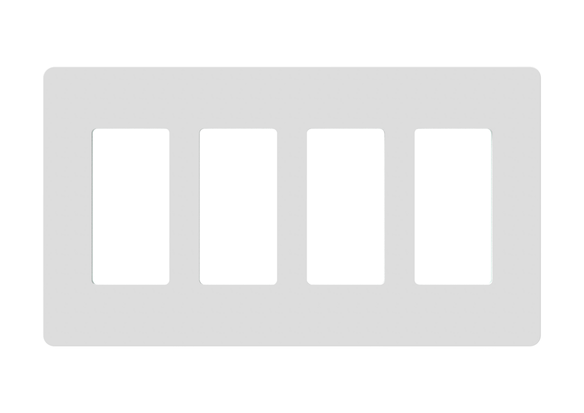4-Gang Screwless Decorator Wall Plate 2164S