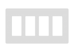 4-Gang Screwless Decorator Wall Plate 2164S
