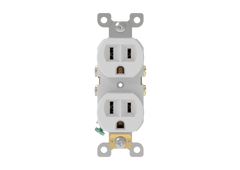 Duplex Receptacle Rated 15A-125V Self-grounding 5-15R