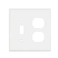 2Gang-1Toggle & 1 Receptacle Wall Plate  Polycarbonate PC