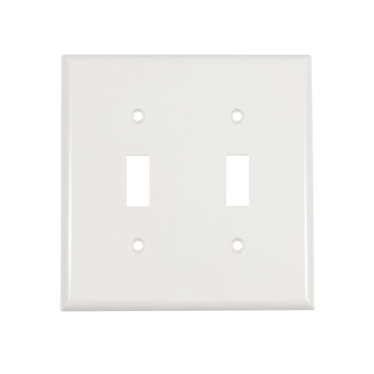 2-Gang Blank Wall Plate Gloosy PC