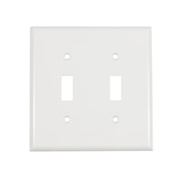 2-Gang Blank Wall Plate Gloosy PC