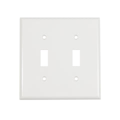 2-Gang Blank Wall Plate Polycarbonate PC