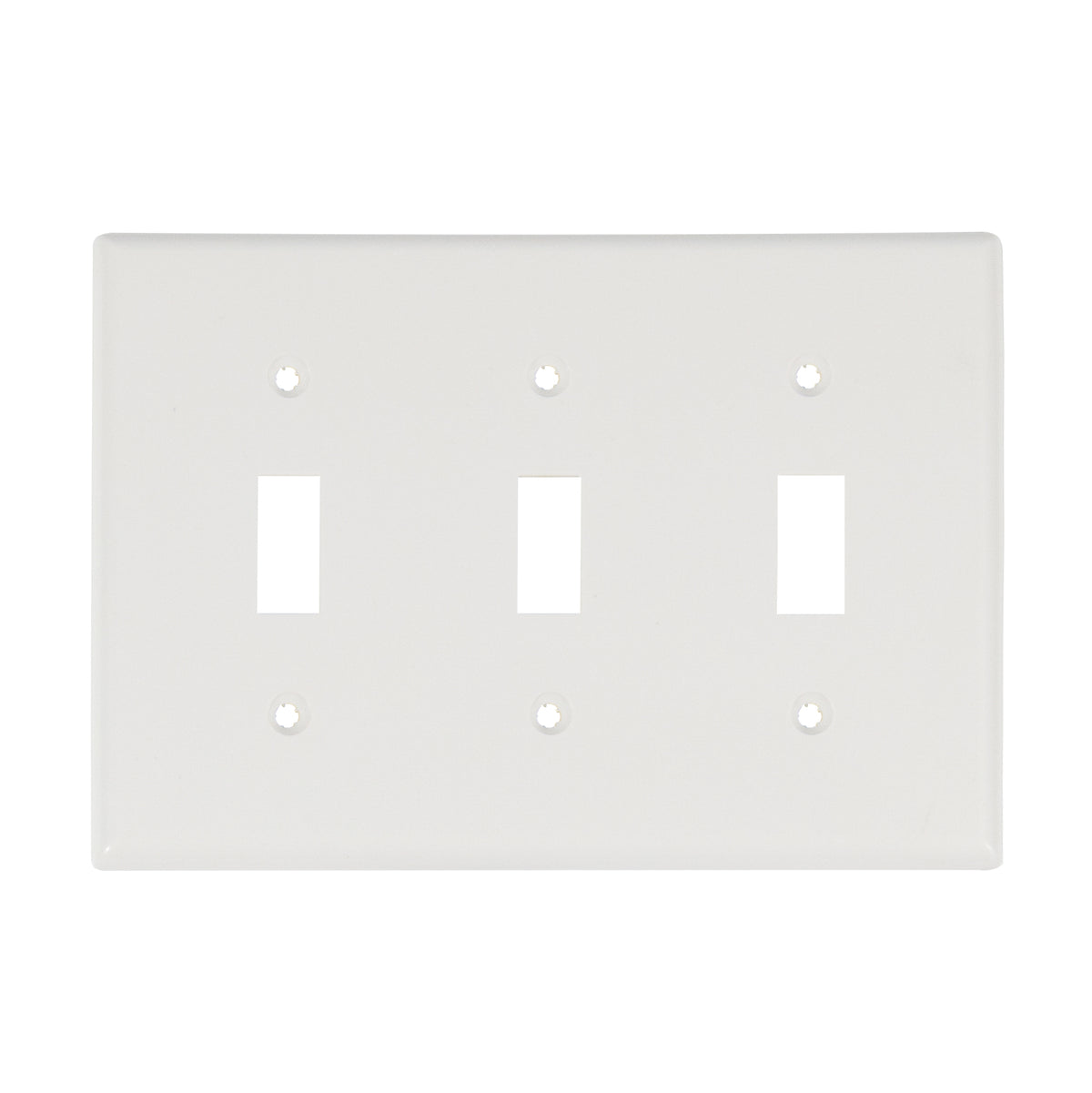 3-Gang Blank Wall Plate Polycarbonate PC