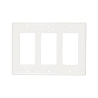 3-Gang Decorator Wall Plate Polycarbonate PC