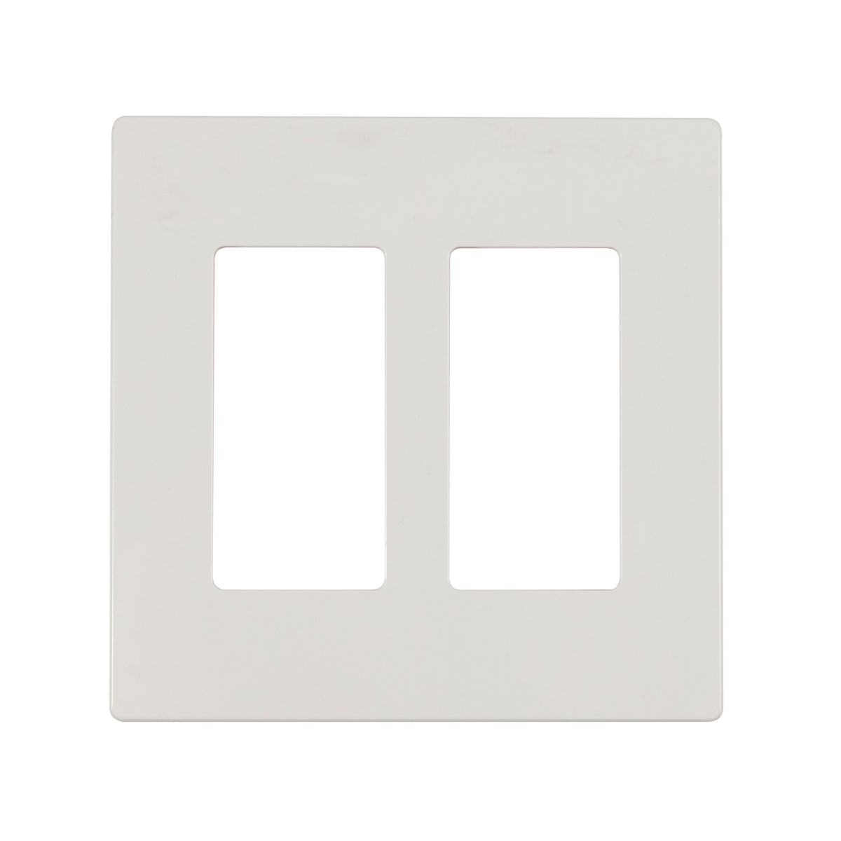 2-Gang Screwless Decorator Wall Plate Polycarbonate PC