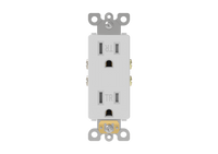 Decorator Duplex Receptacle Rated 15A-125V Tamper Resistant