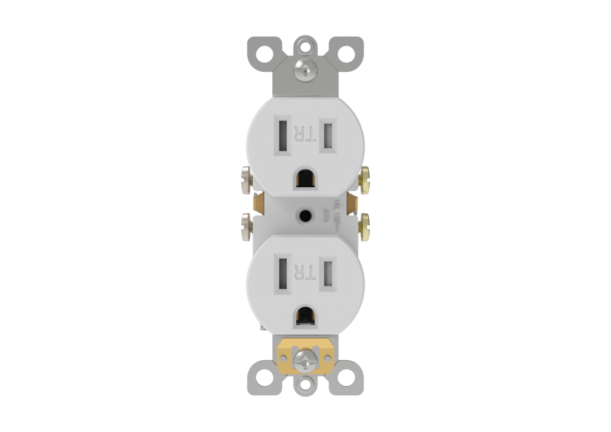 Duplex Receptacle Rated 15A-125V Tamper Resistant