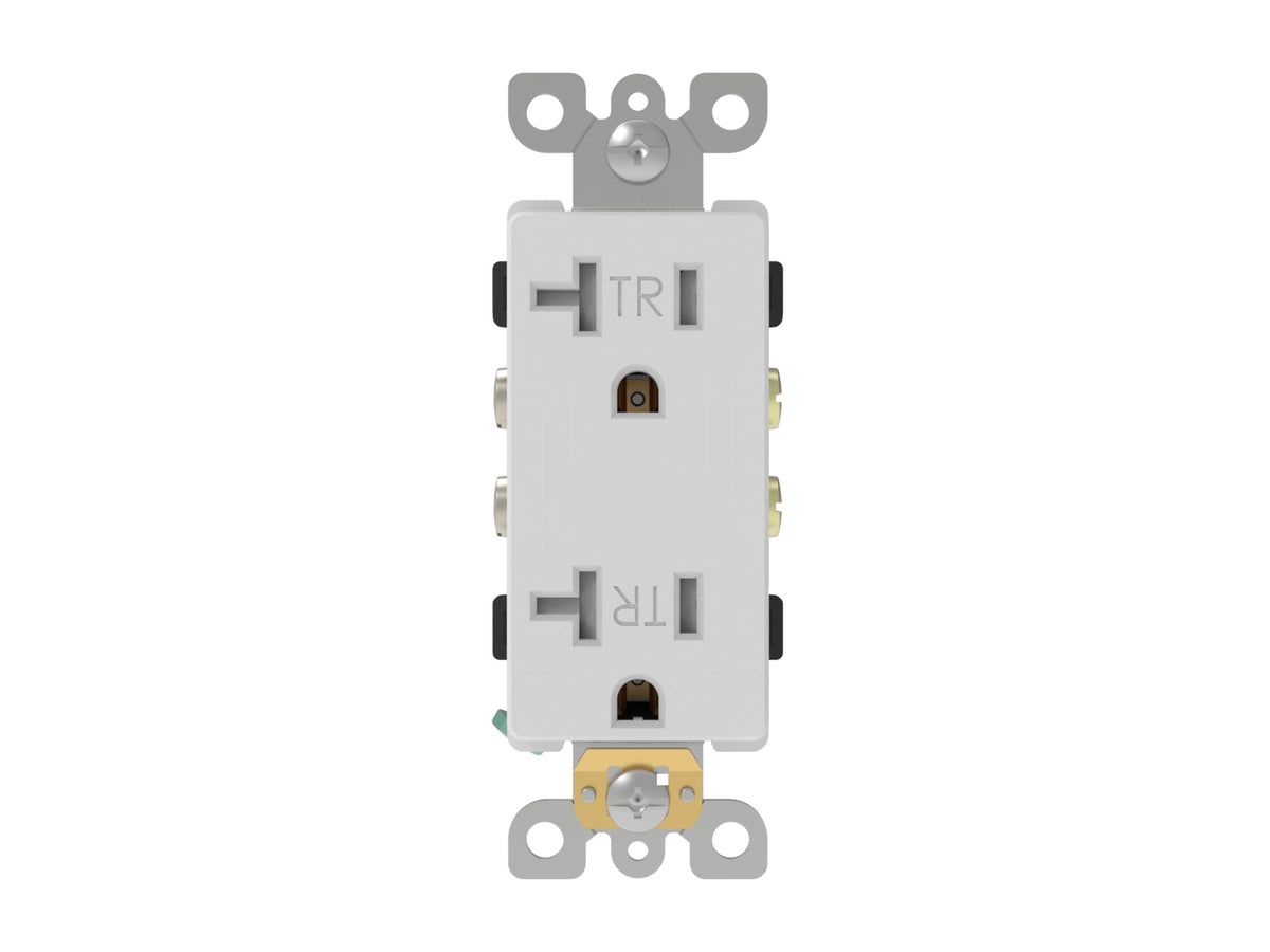 UL Listed | 20A-125V Tamper Resistant Deco Duplex Receptacle