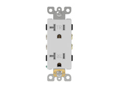 UL Listed | 20A-125V Tamper Resistant Deco Duplex Receptacle