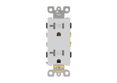 Decorator Receptacle Rated 20A-125V Self Grounding 5-20R